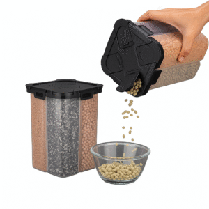 4 section container for kitchen storage